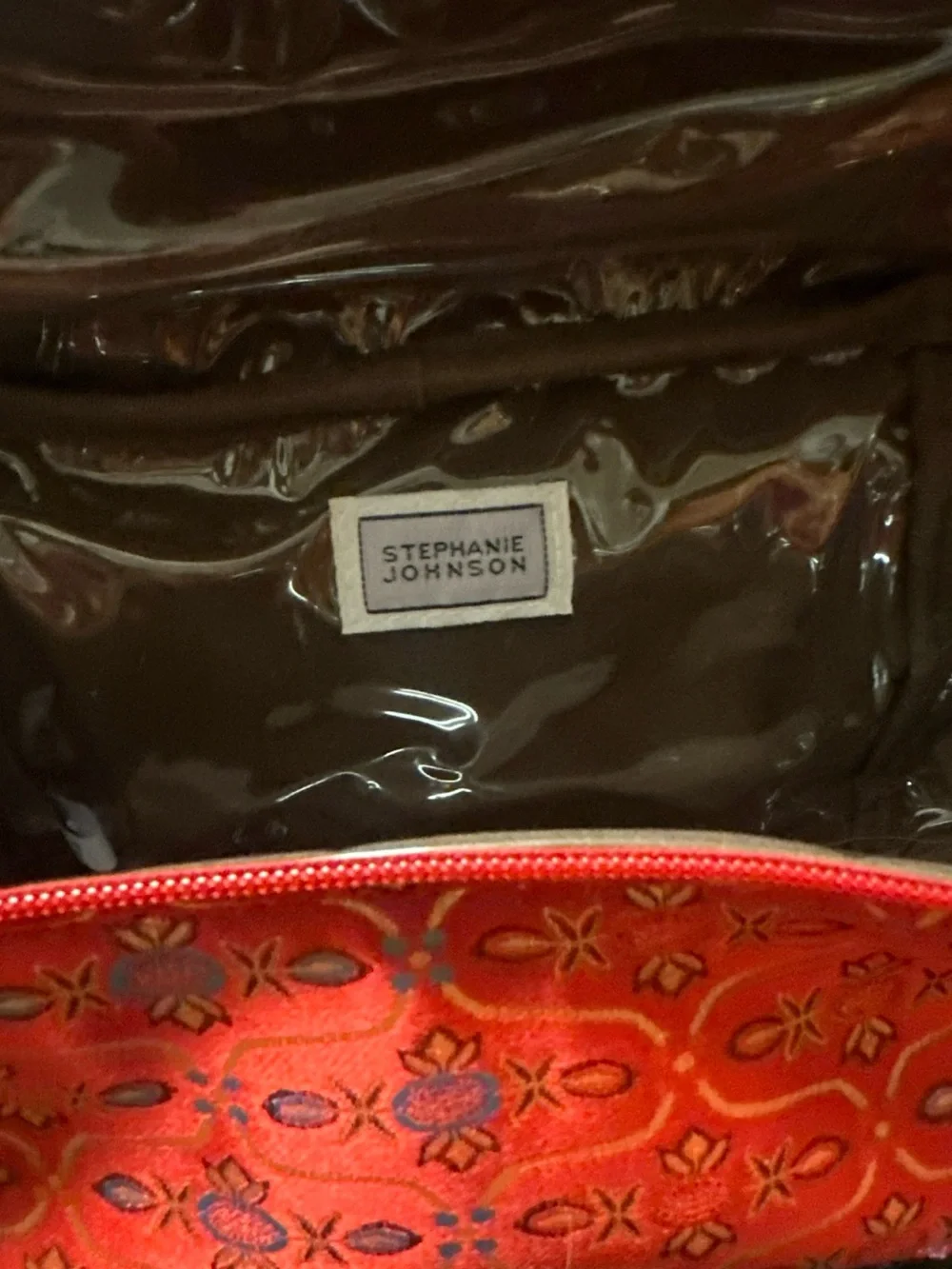 Y2K Stephanie Johnson Travel Organizer Asian-Embroidered Cosmetic Case